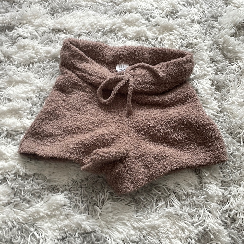 fuzzy lounge shorts